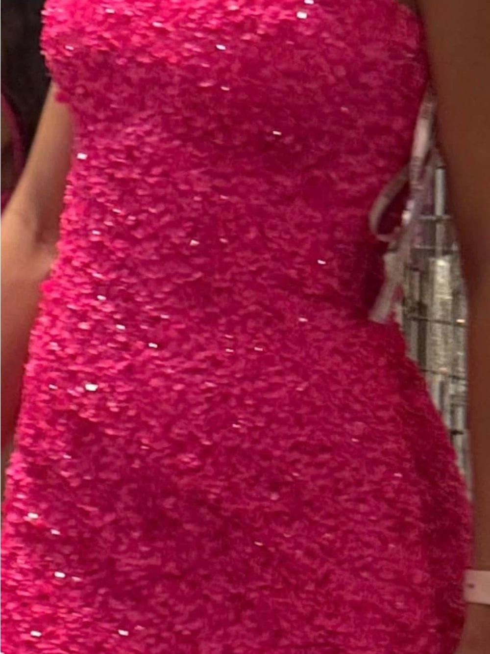 Sherri Hill Fuchsia Sequin Dress